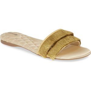Birdies The Sparrow Slide Sandal (Women) / 7M, CHAMPAGNE SATIN